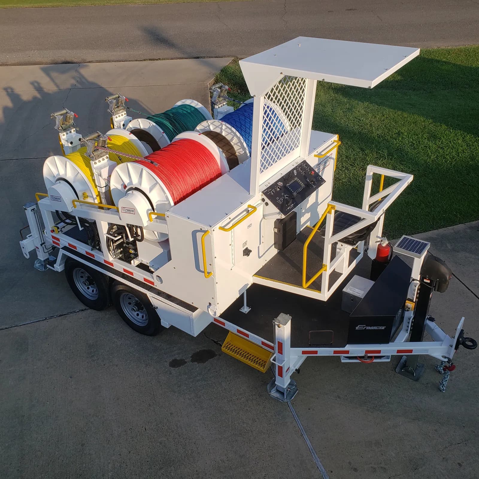 Four-drum turret puller, second overall view